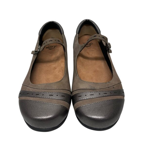 Abeo 24/7 Womens Slip Resistant Mary Jane Shoes Size 9 Leather & Synthetic Gray - Picture 8 of 8